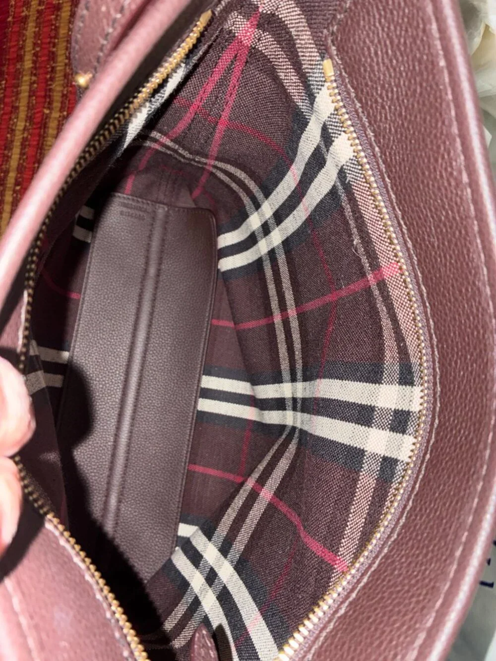 Burberry Highlands Small Shoulder Bag NWT-Mahogany AUTHENTIC